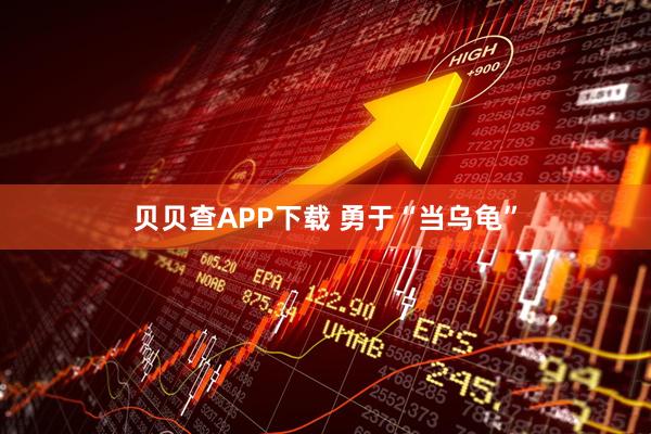 贝贝查APP下载 勇于“当乌龟”