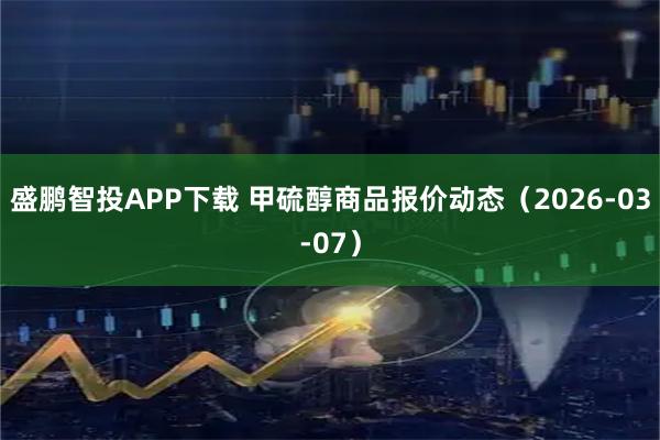 盛鹏智投APP下载 甲硫醇商品报价动态（2026-03-07）